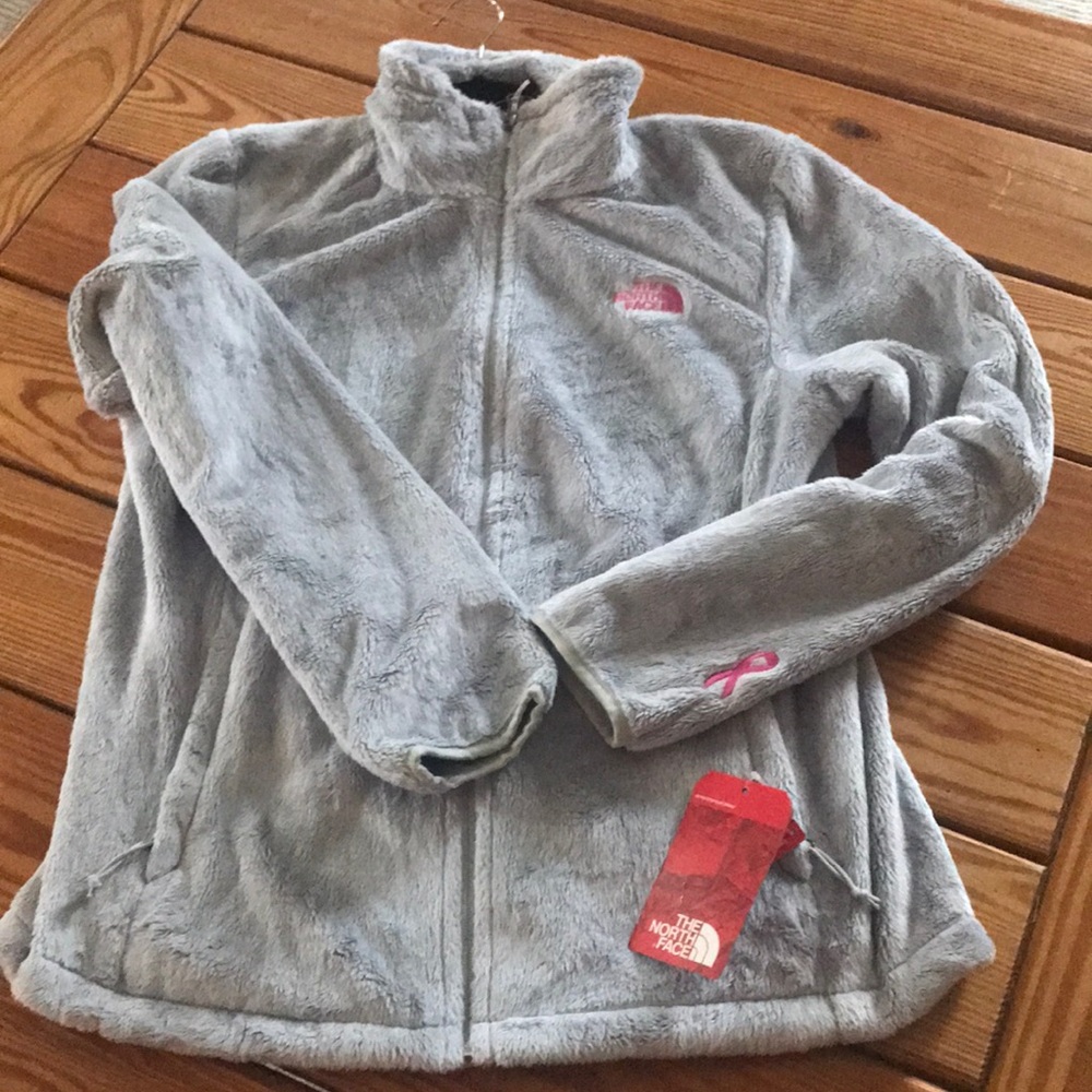 North Face Breast Cancer Fleece zip front jacket